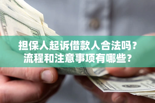 济南担保人起诉借款人合法吗？流程和注意事项有哪些？