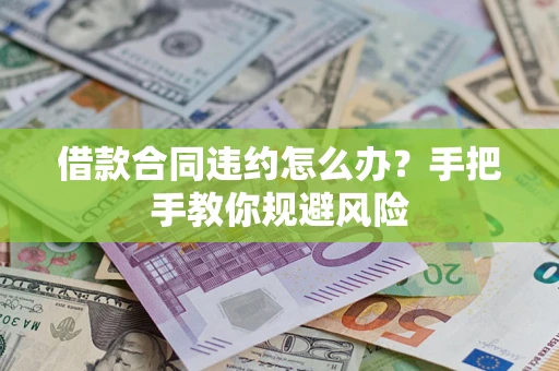 济南借款合同违约怎么办？手把手教你规避风险