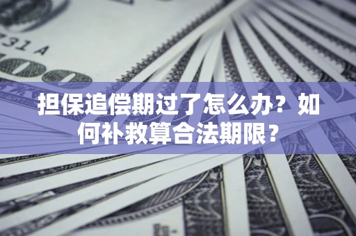济南担保追偿期过了怎么办？如何补救算合法期限？