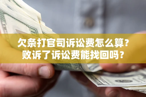 济南欠条打官司诉讼费怎么算？败诉了诉讼费能找回吗？