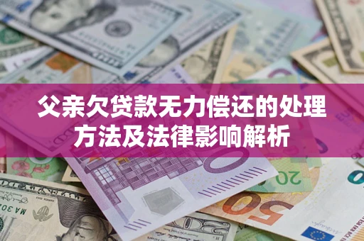 济南父亲欠贷款无力偿还的处理方法及法律影响解析