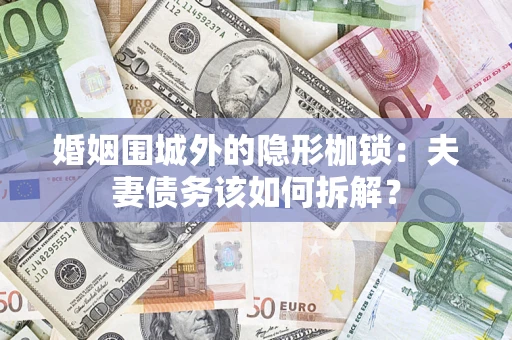 济南婚姻围城外的隐形枷锁：夫妻债务该如何拆解？