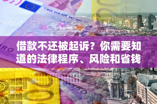 济南借款不还被起诉？你需要知道的法律程序、风险和省钱技巧